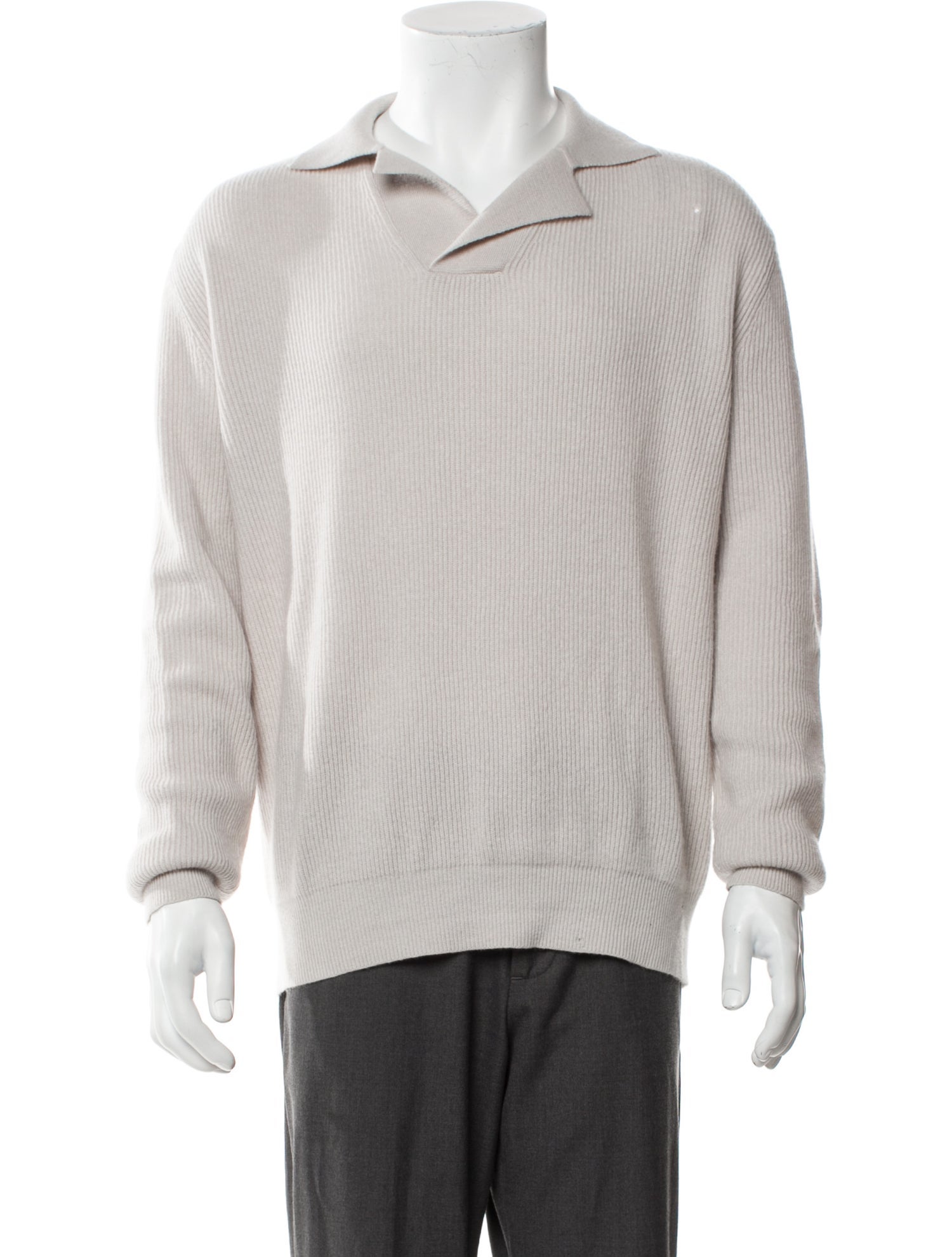 Agnona Cashmere Collar Polo Sweater