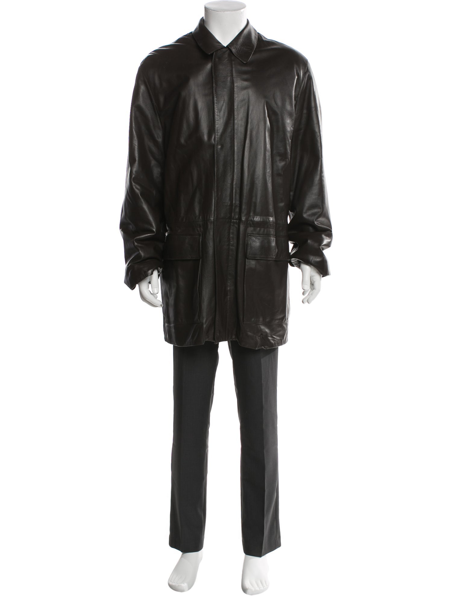 Agnona Calf Leather Parka