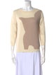 Agnona Cashmere Colorblock Pattern Sweater