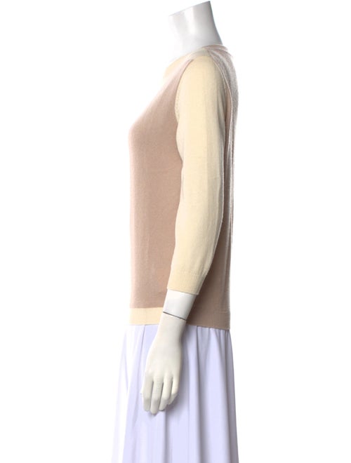 Agnona Cashmere Colorblock Pattern Sweater