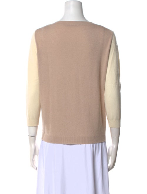 Agnona Cashmere Colorblock Pattern Sweater