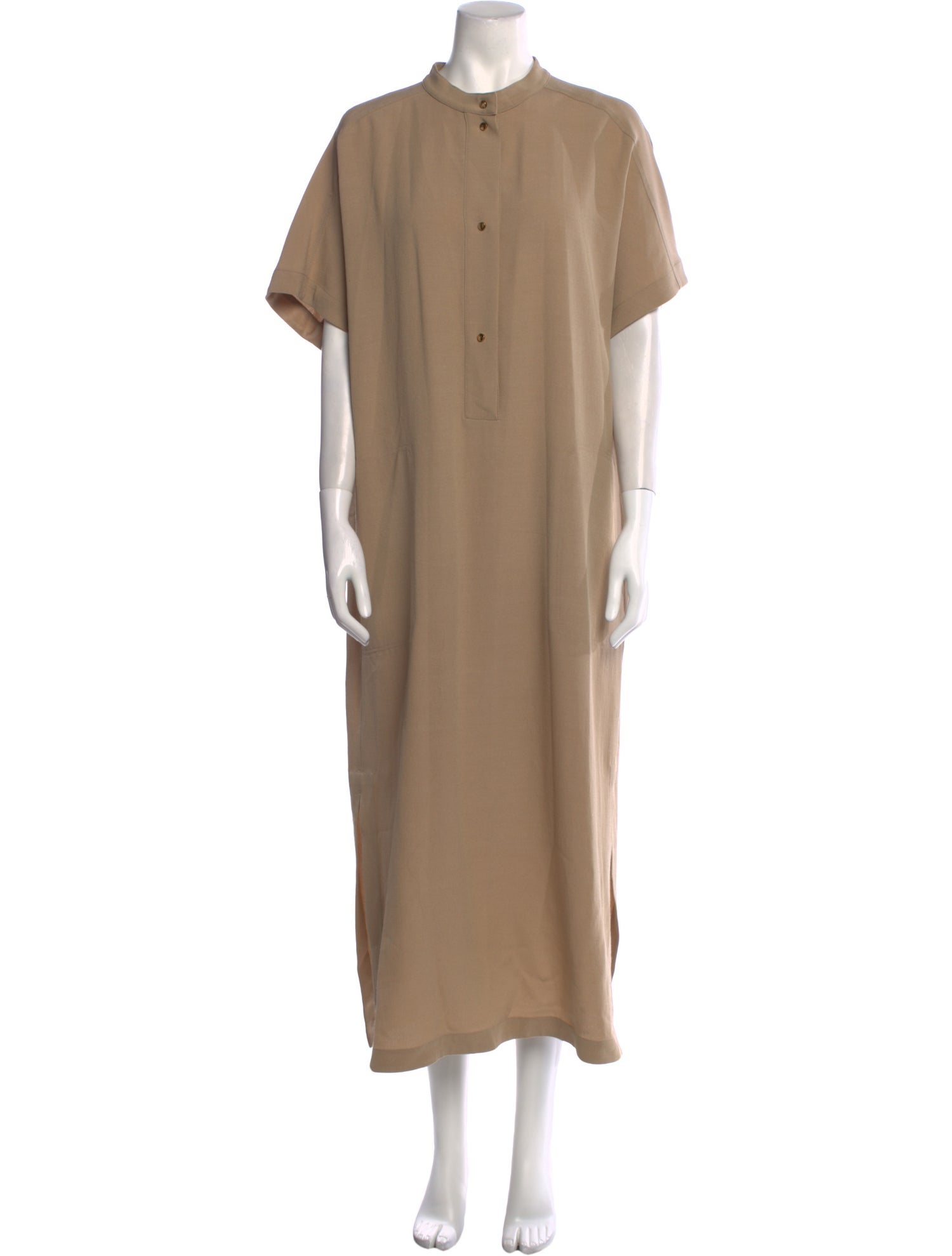 Agnona Mock Neck Midi Length Dress