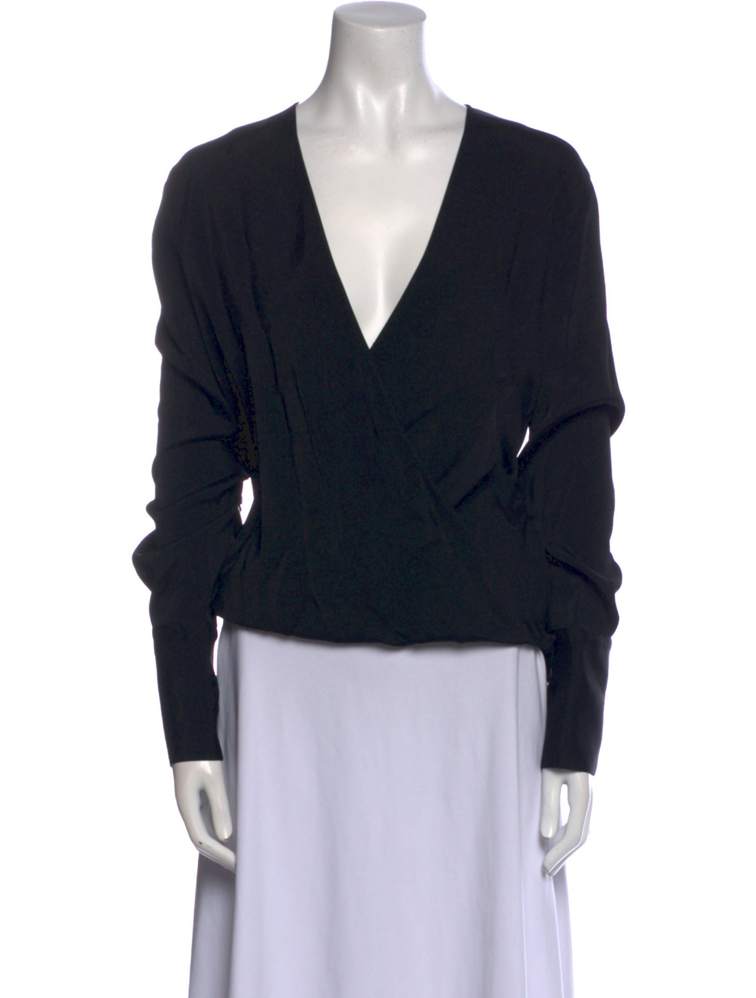 Agnona V-Neck Long Sleeve Top