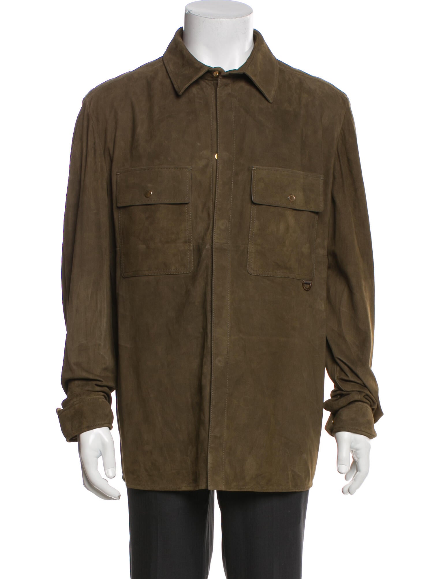 Agnona Lamb Leather Utility Jacket