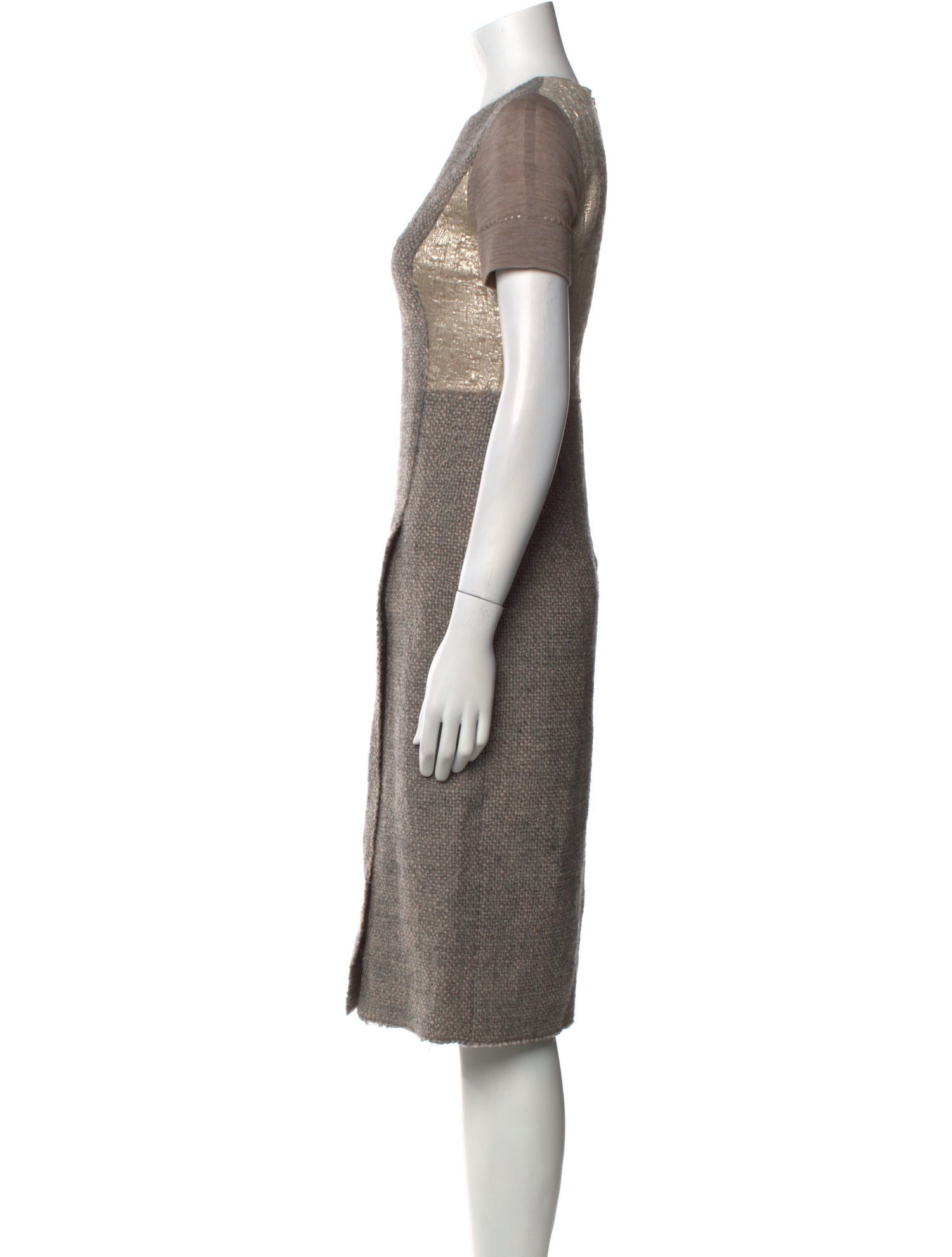 Agnona Wool Midi Length Dress