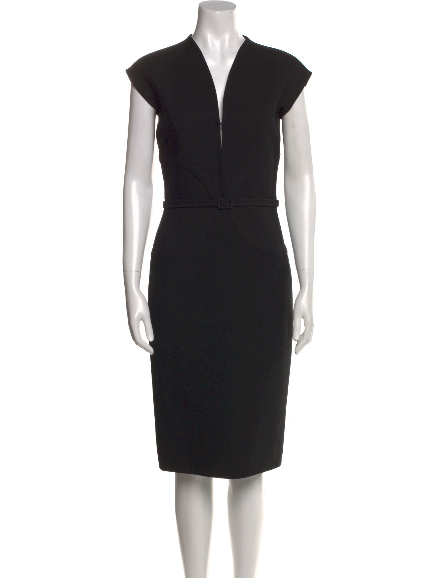 Agnona Virgin Wool Midi Length Dress