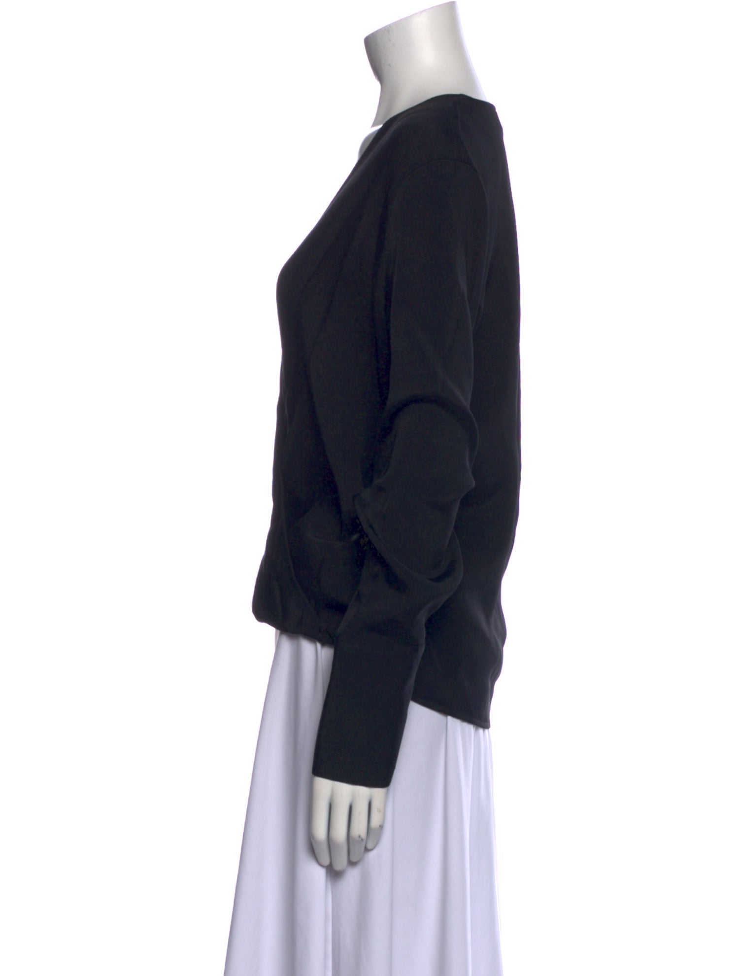 Agnona V-Neck Long Sleeve Top