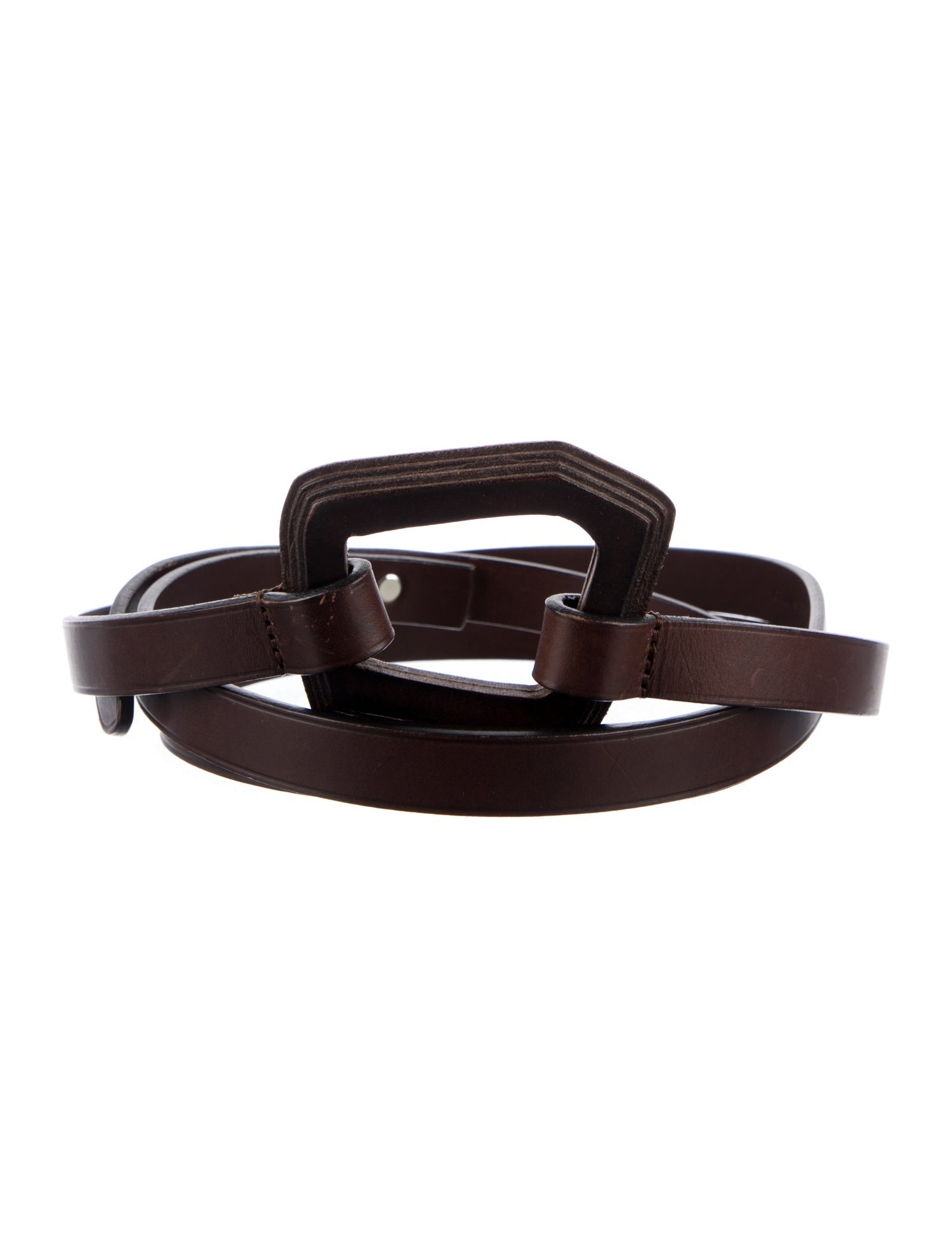 Agnona Skinny Leather Belt