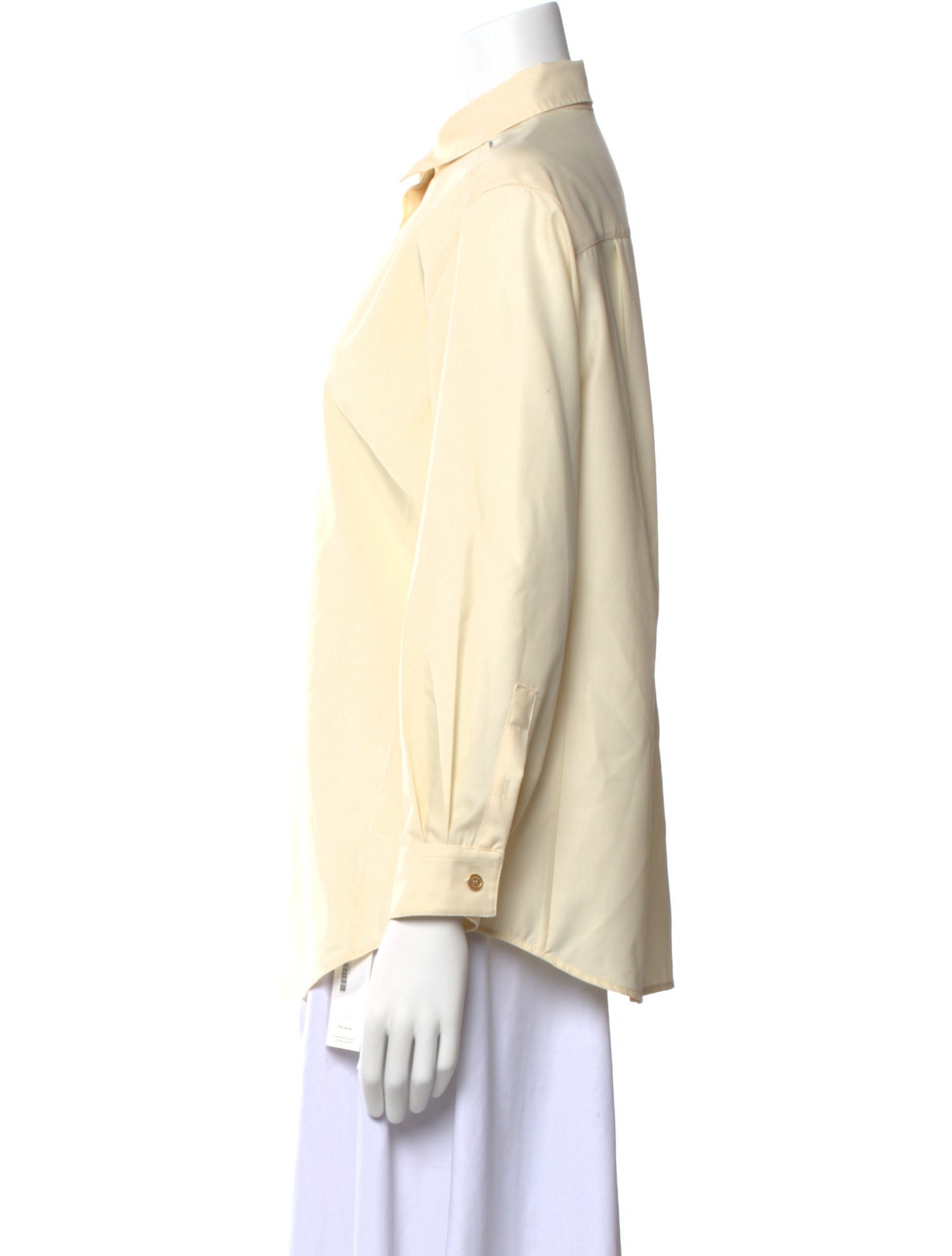 Agnona Wool Long Sleeve Button-Up Top