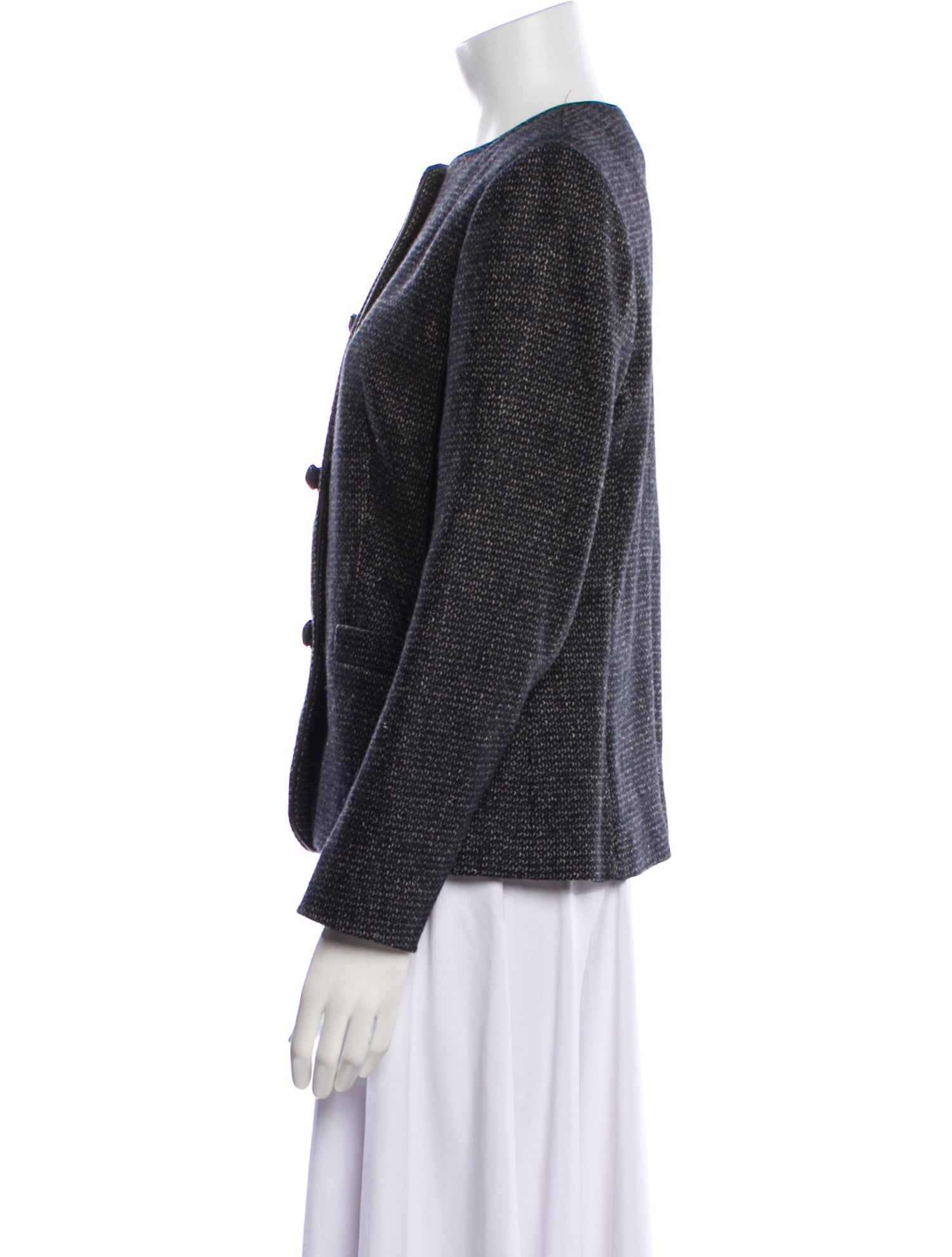 Agnona Tweed Pattern Evening Jacket