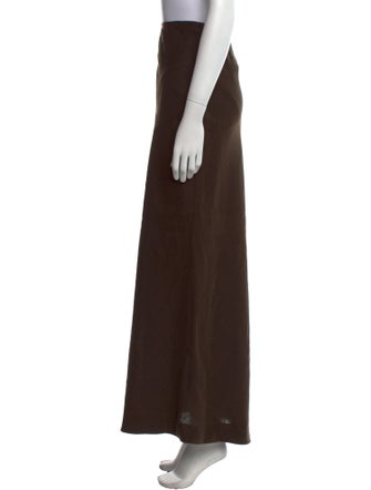 Agnona Linen Long Skirt