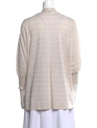 Agnona Linen V-Neck Sweater
