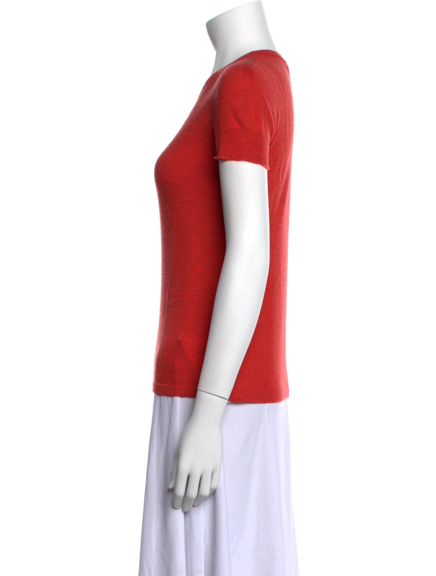 Agnona Cashmere Scoop Neck T-Shirt