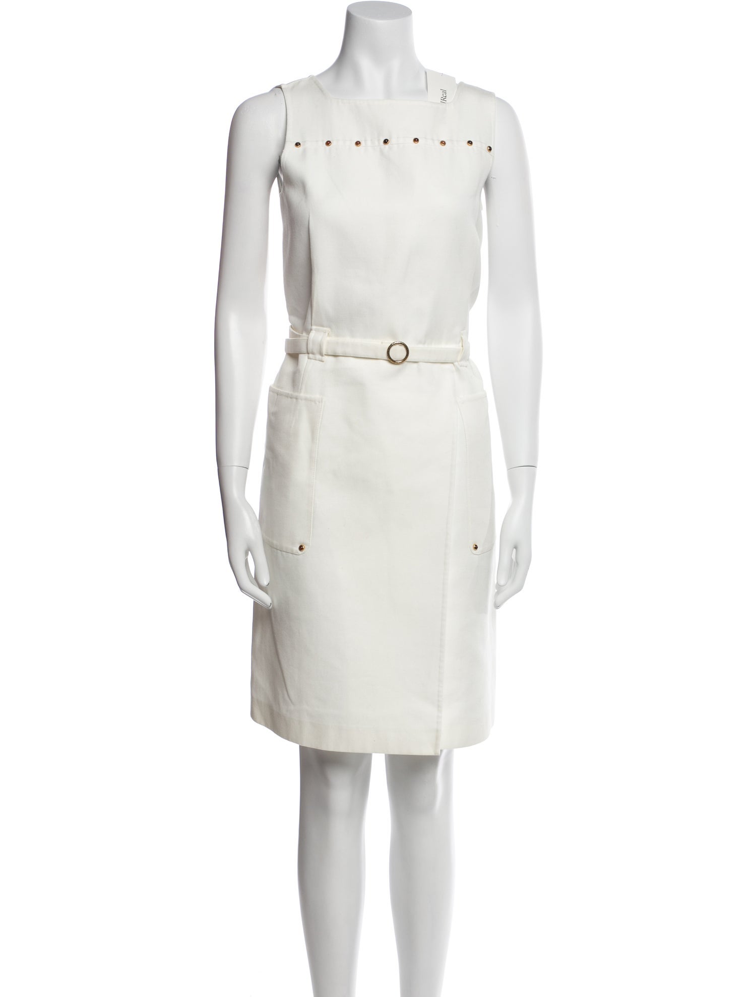 Agnona Square Neckline Knee-Length Dress