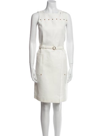 Agnona Square Neckline Knee-Length Dress