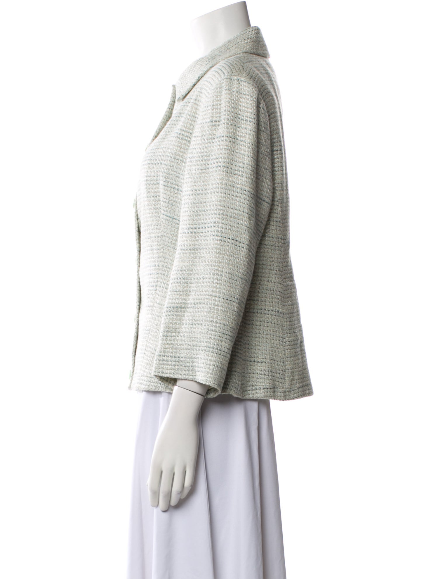 Agnona Tweed Pattern Blazer