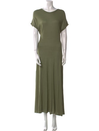 Agnona Crew Neck Long Dress