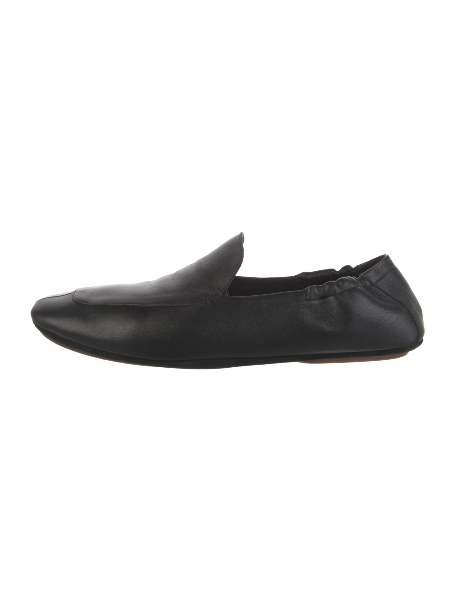 Agnona Leather Dress Loafers
