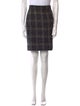 Agnona Plaid Print Knee-Length Skirt