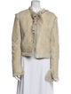 Agnona Leather Faux Fur Jacket