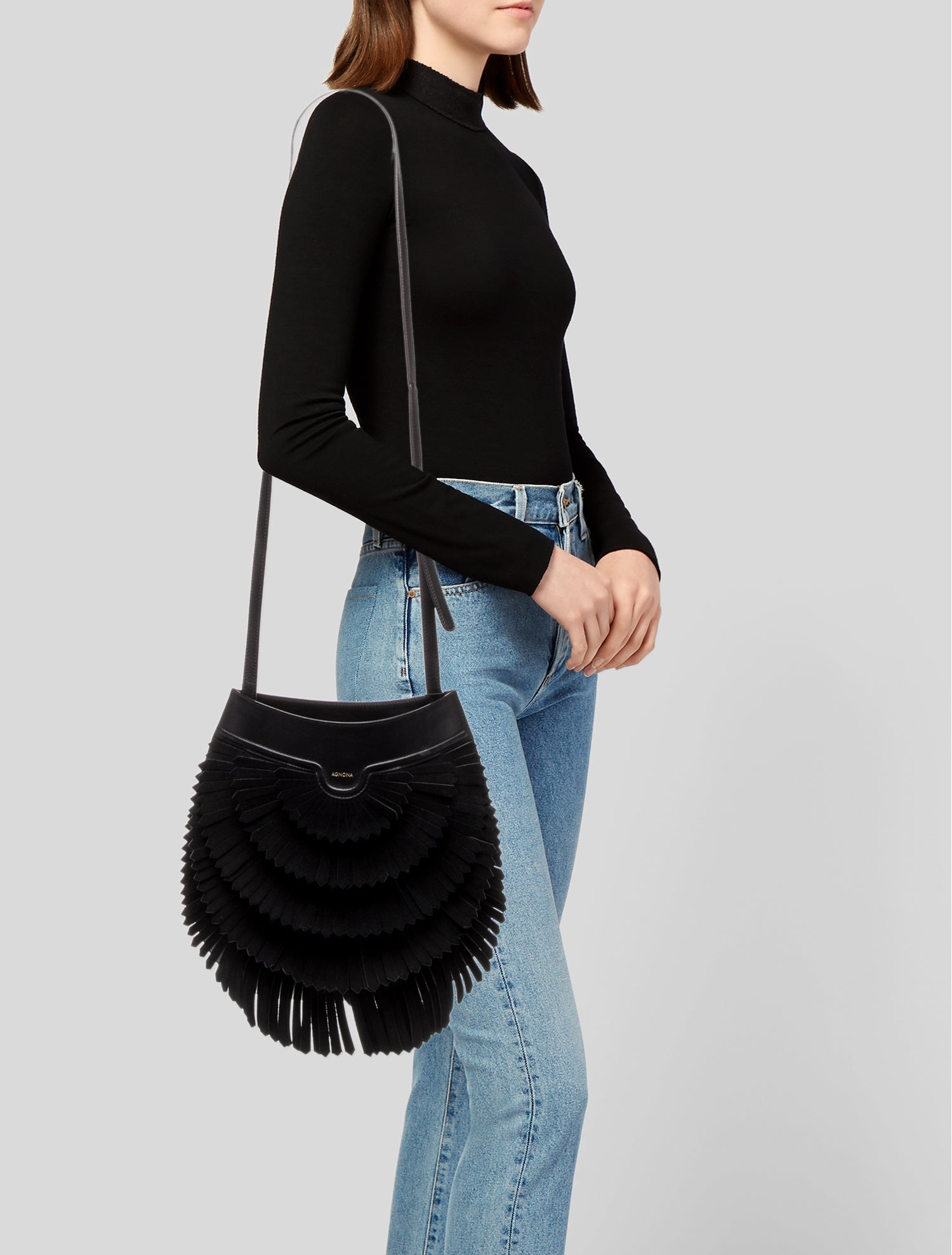 Agnona Leather Shoulder Bag