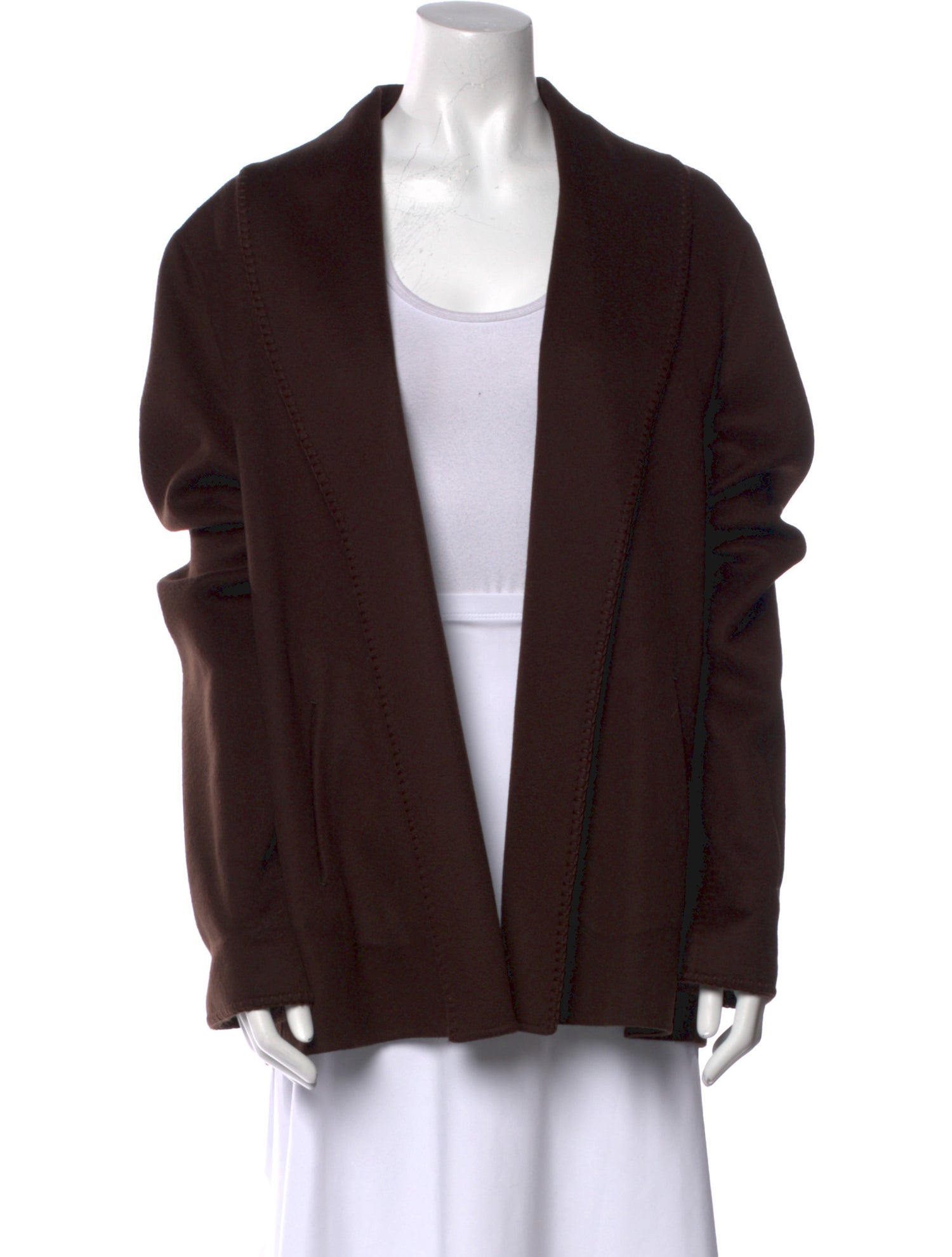 Agnona Wool Open Front Sweater