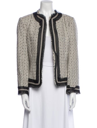Agnona Wool Tweed Pattern Evening Jacket