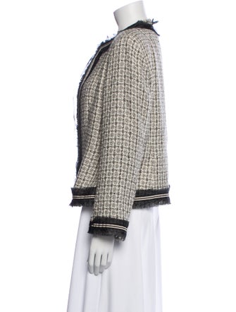Agnona Wool Tweed Pattern Evening Jacket