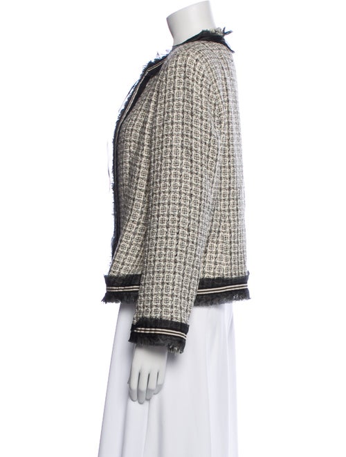 Agnona Wool Tweed Pattern Evening Jacket