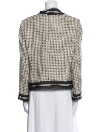 Agnona Wool Tweed Pattern Evening Jacket
