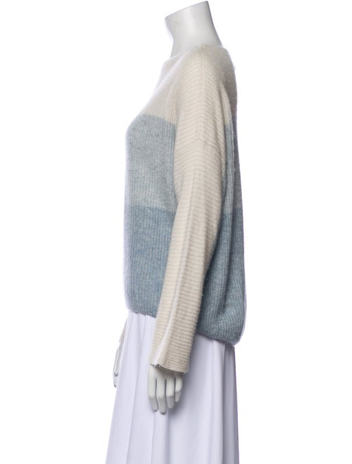 Agnona Cashmere Colorblock Pattern Sweater
