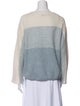 Agnona Cashmere Colorblock Pattern Sweater