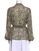 Agnona Silk Floral Print Blouse