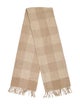 Agnona Cashmere Plaid Print Scarf
