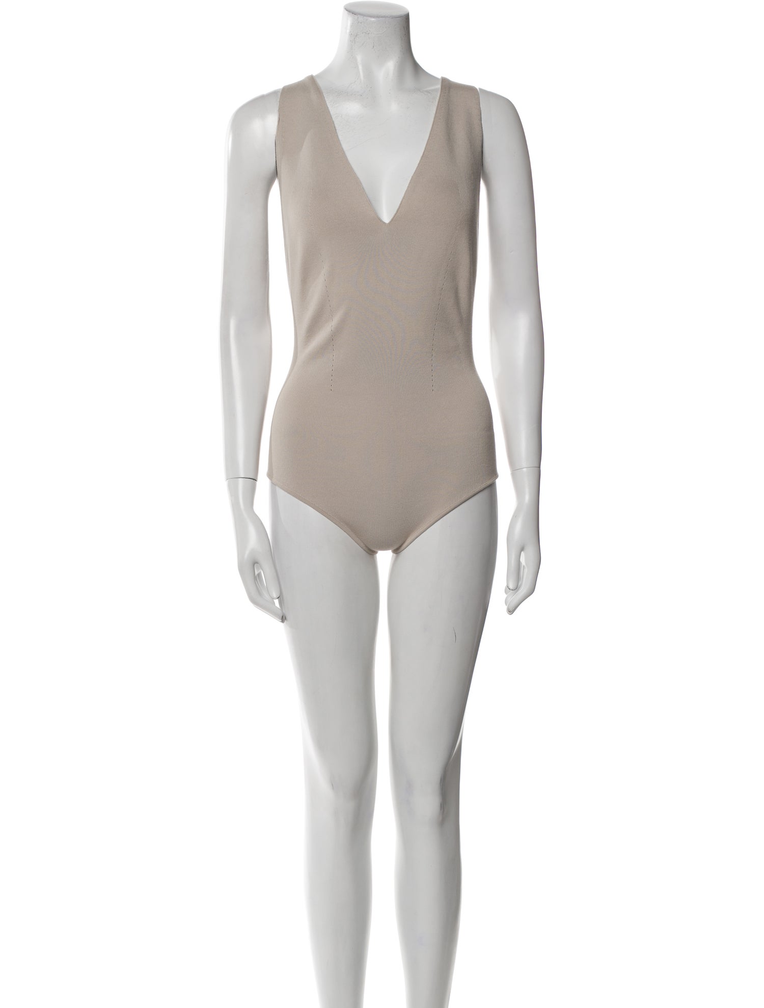 Agnona V-Neck Sleeveless Bodysuit