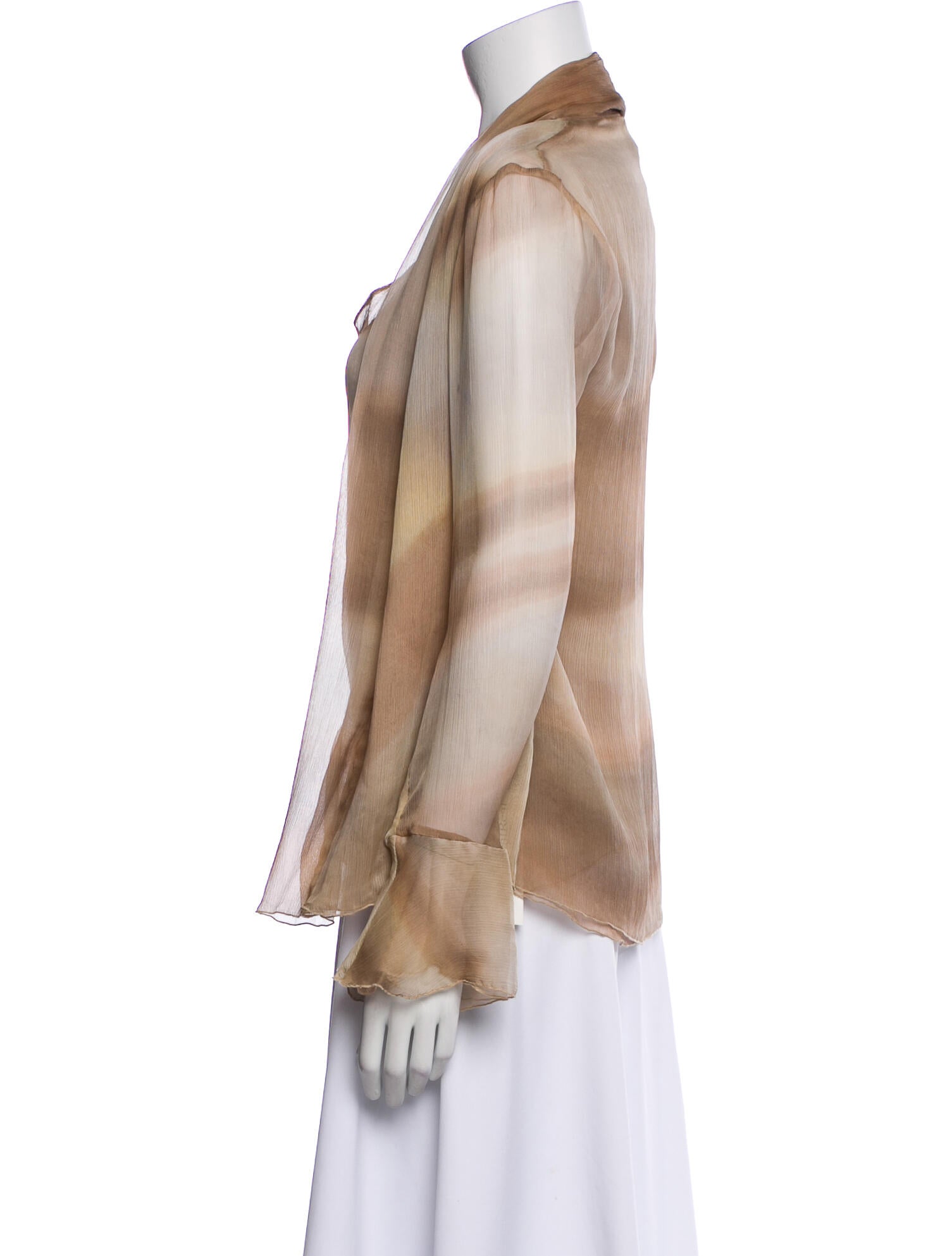 Agnona Silk Tie-Dye Print Set