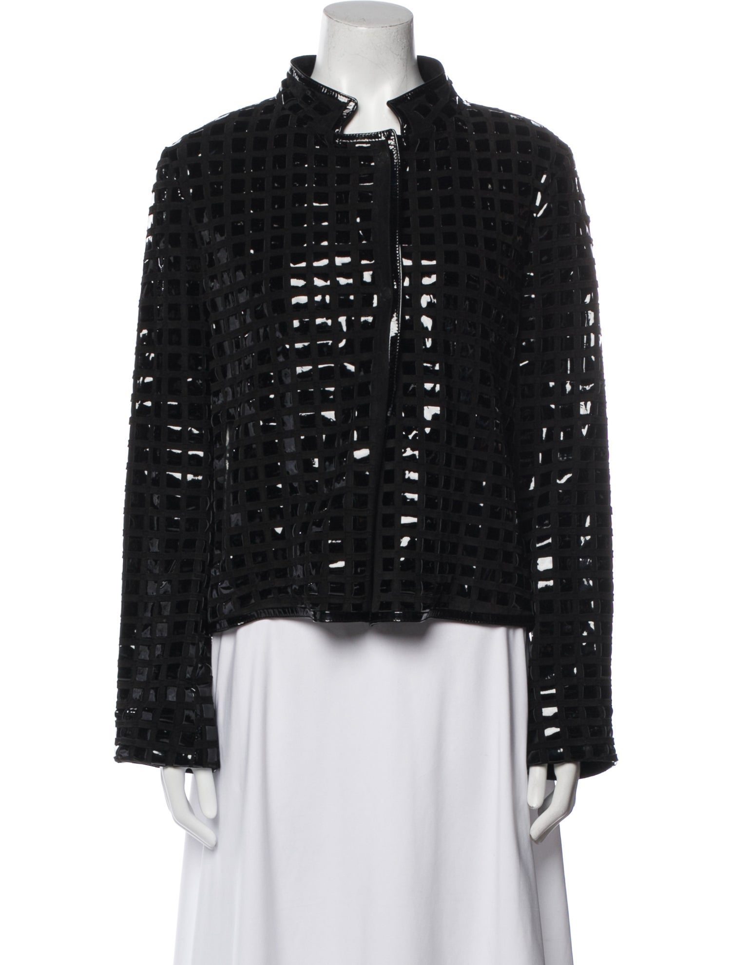 Agnona Leather Evening Jacket