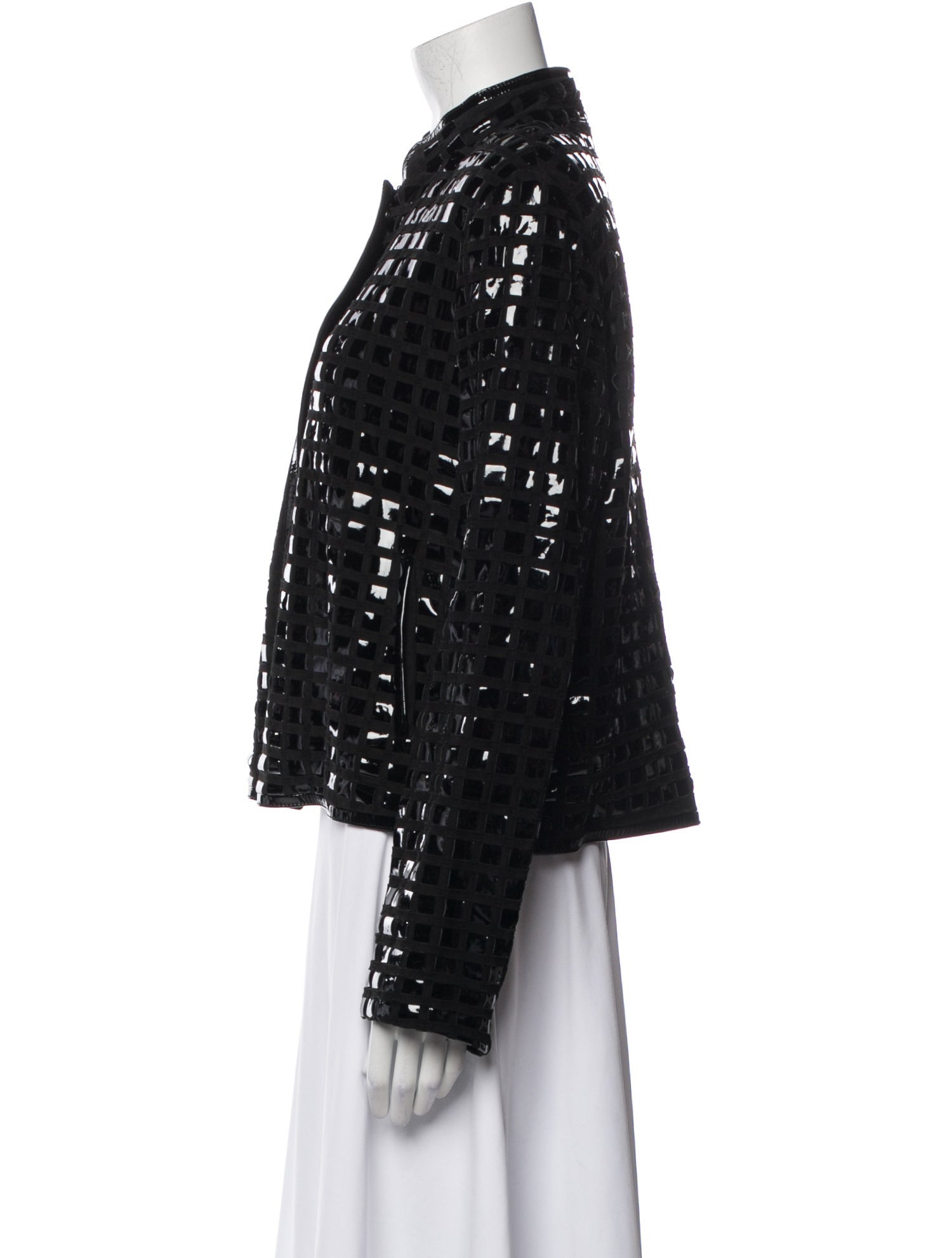 Agnona Leather Evening Jacket