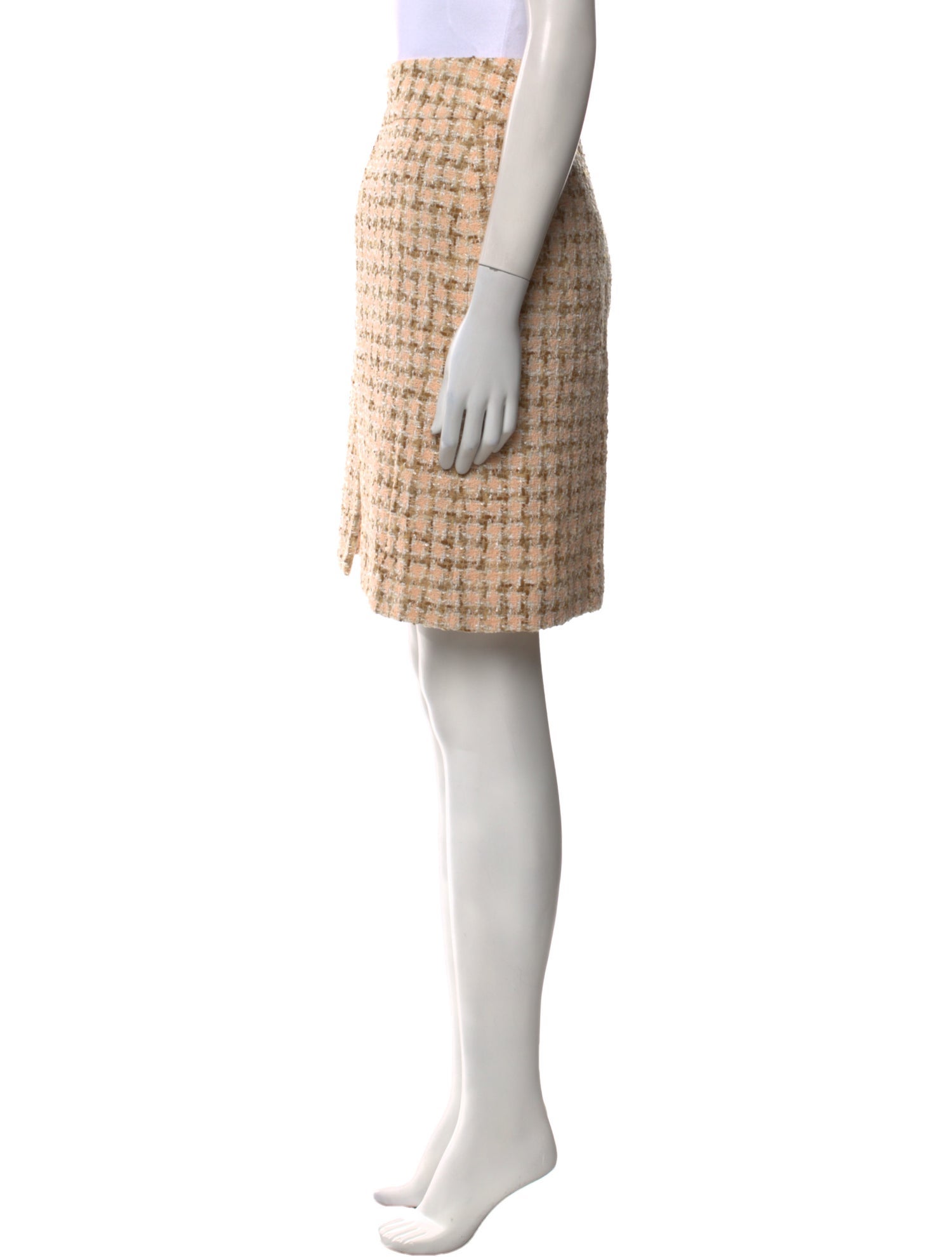 Agnona Tweed Pattern Knee-Length Skirt