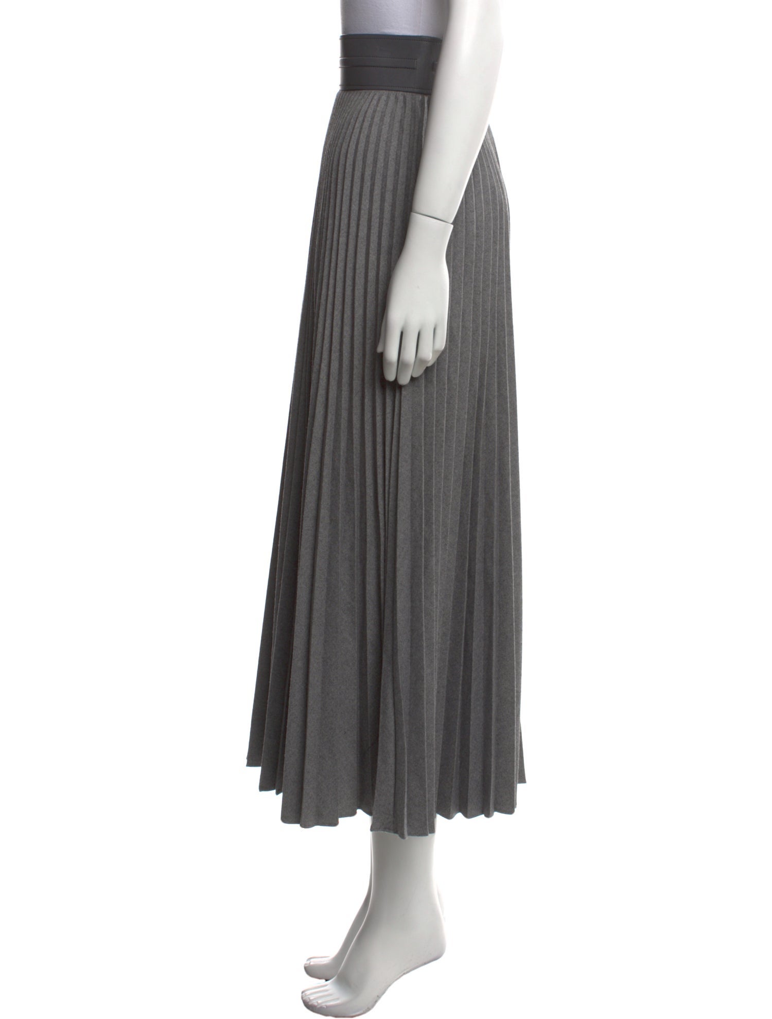Agnona Wool Midi Length Skirt