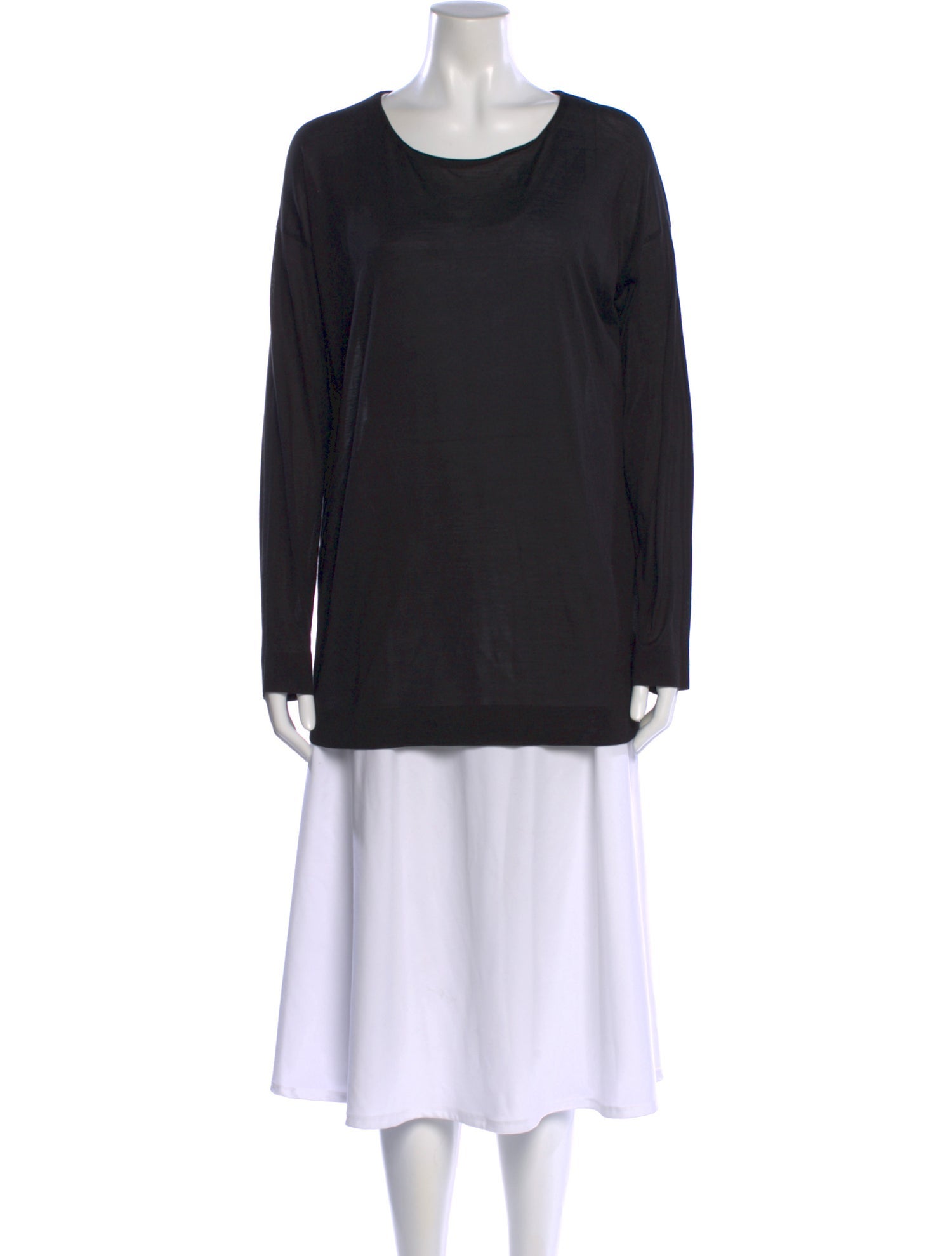 Agnona Crew Neck Long Sleeve Top