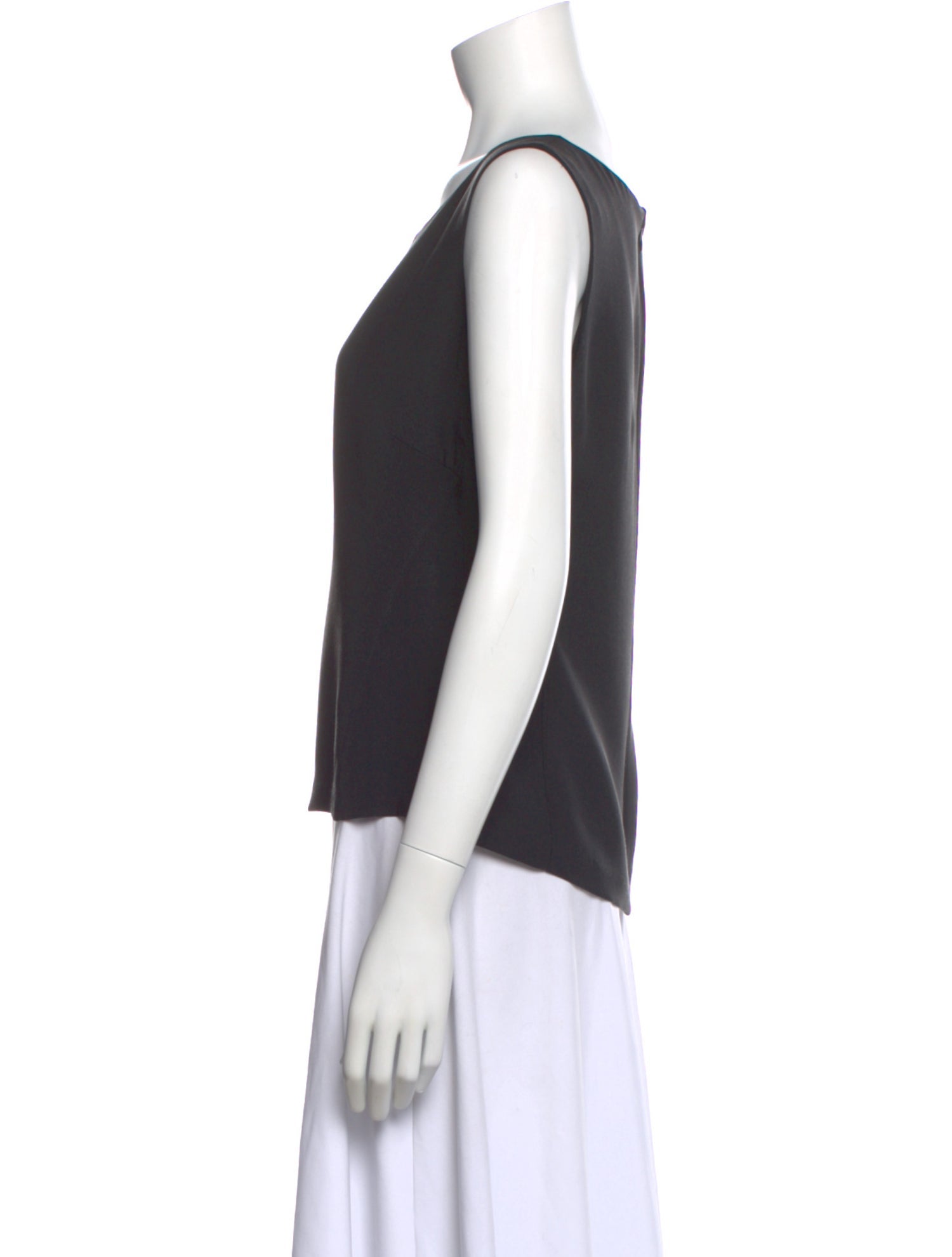 Agnona Crew Neck Sleeveless Top