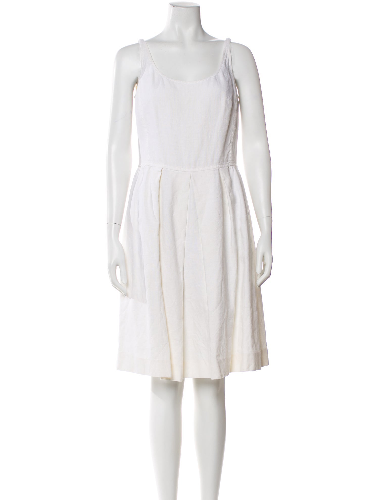 Agnona Scoop Neck Knee-Length Dress