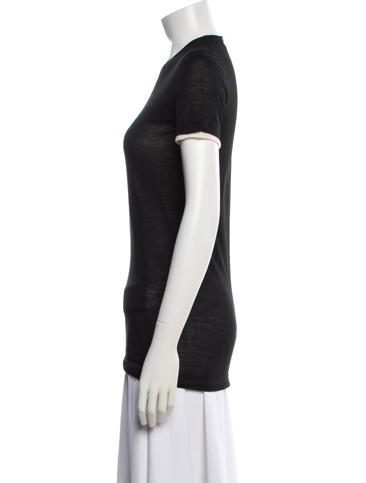 Agnona Wool V-Neck T-Shirt