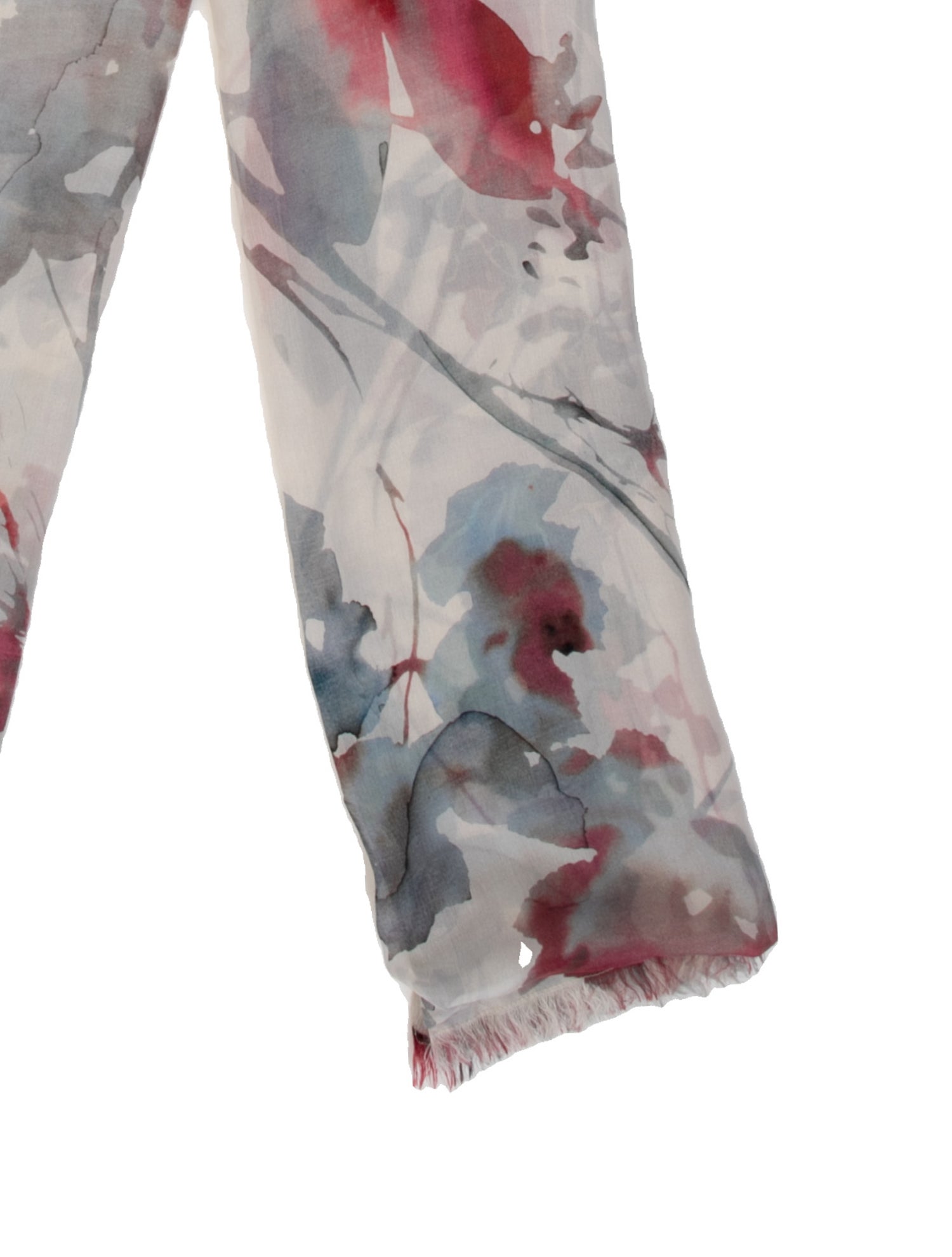 Agnona Silk Floral Print Scarf