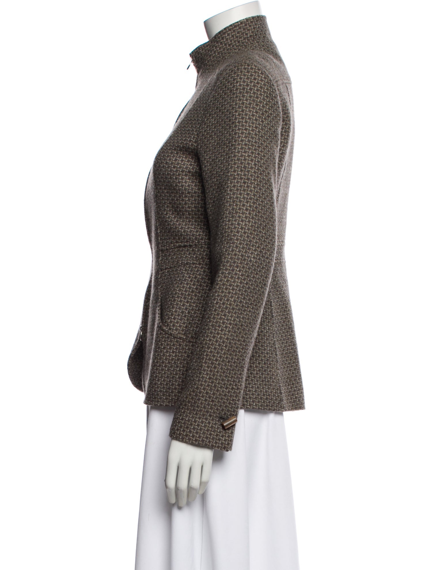 Agnona Wool Printed Blazer