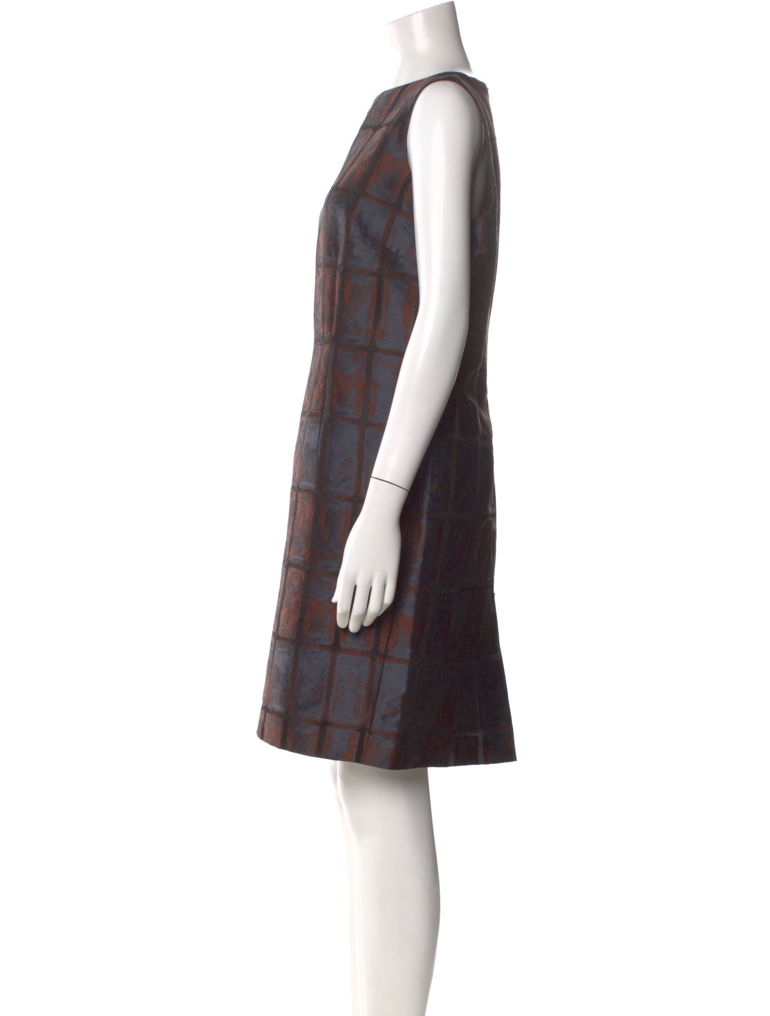 Agnona Plaid Print Mini Dress