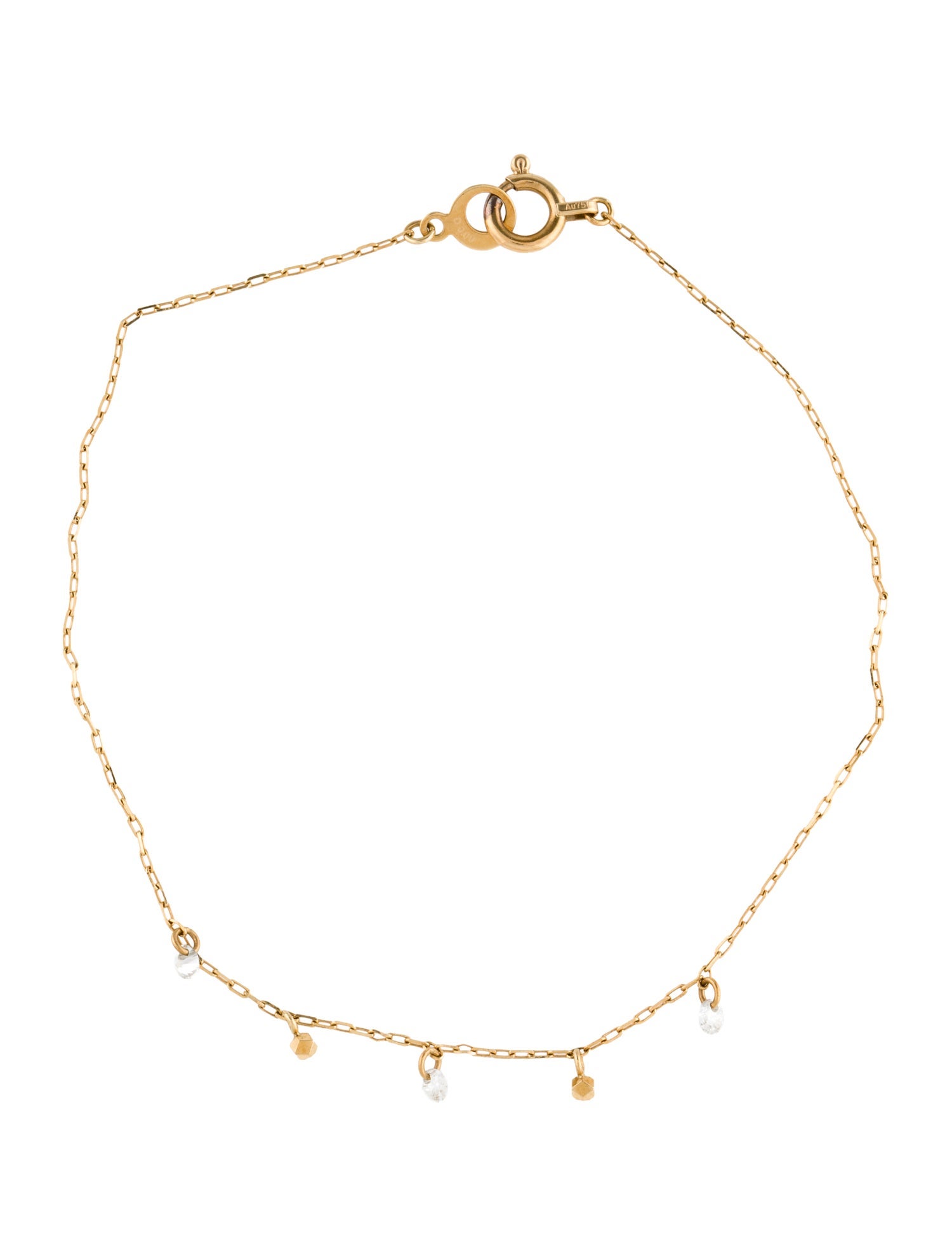 AHKAH 18K Diamond Bindu Sari Link Bracelet