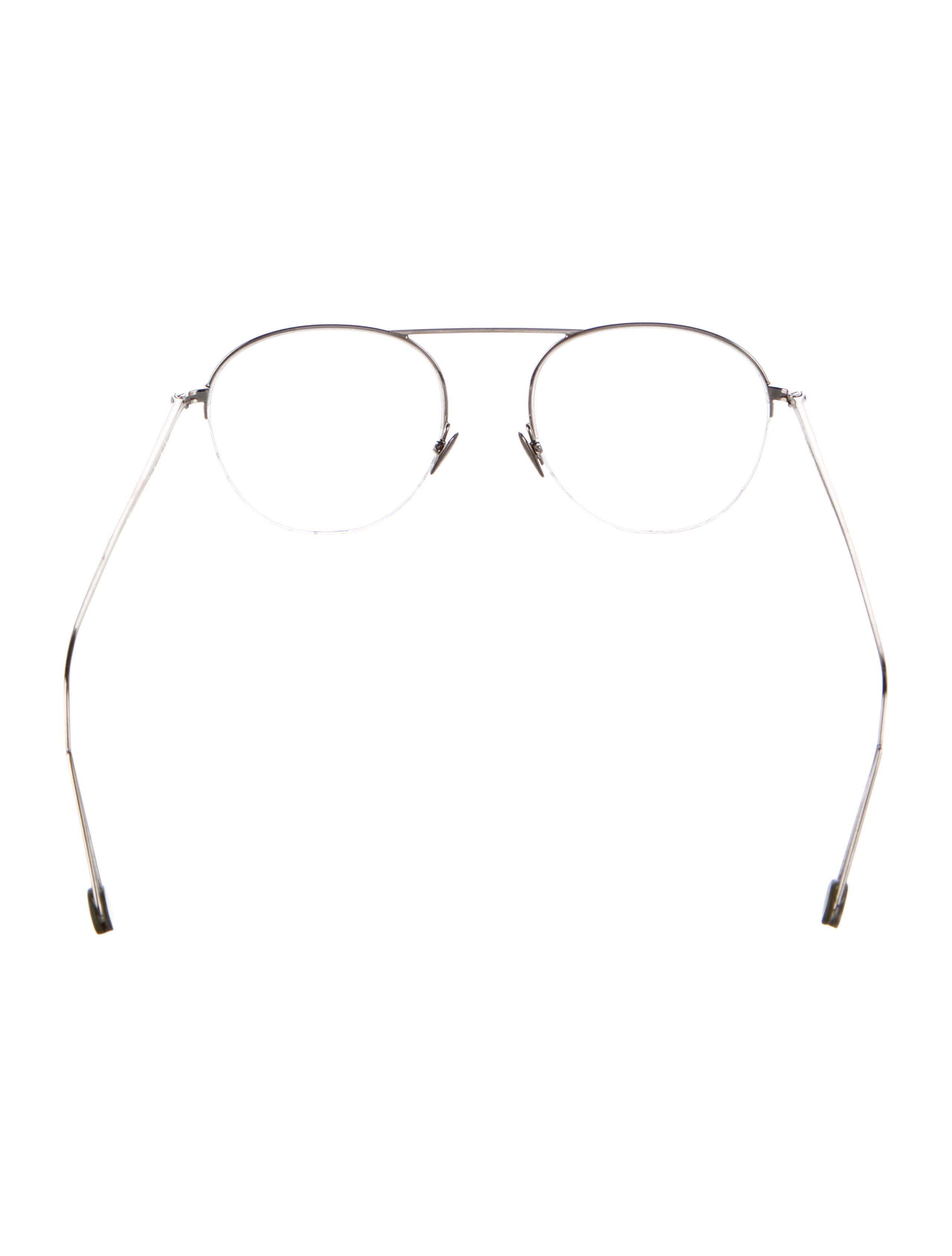 Ahlem Pantheon White Gold Round Eyeglasses