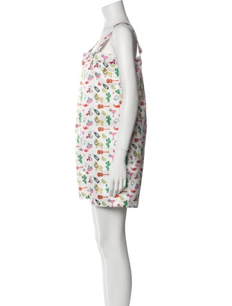 Au Jour le Jour Printed Square Neckline Romper